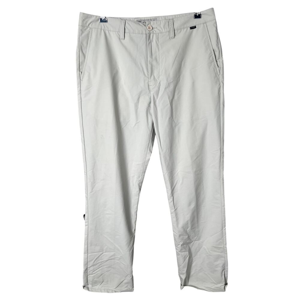 Travis Mathew 34 Men's Pants Chino Flat Front Nylon Casual Stretch